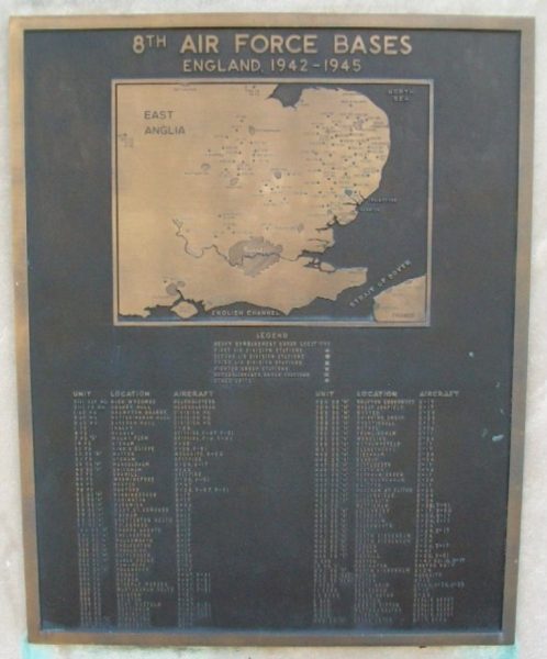 “THE MIGHTY EIGHT” WAR MEMORIAL PLAQUE C