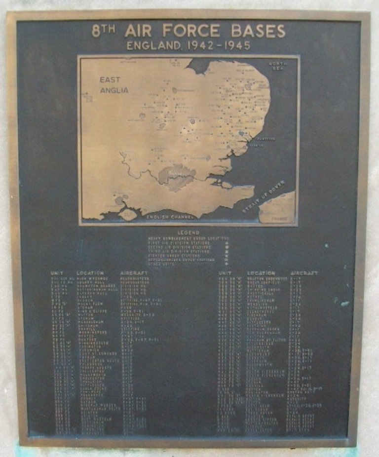 “THE MIGHTY EIGHT” WAR MEMORIAL PLAQUE C