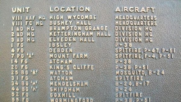 “THE MIGHTY EIGHT” WAR MEMORIAL PLAQUE H