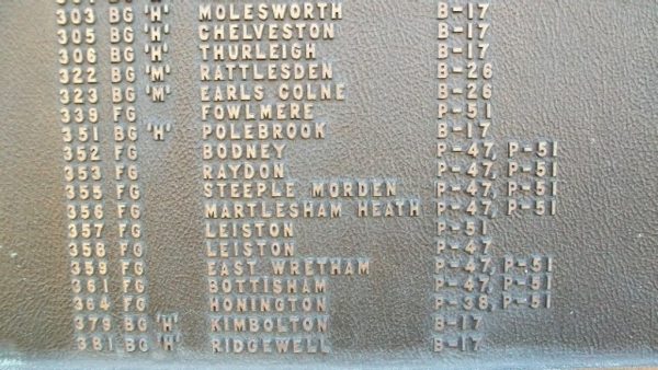 “THE MIGHTY EIGHT” WAR MEMORIAL PLAQUE J