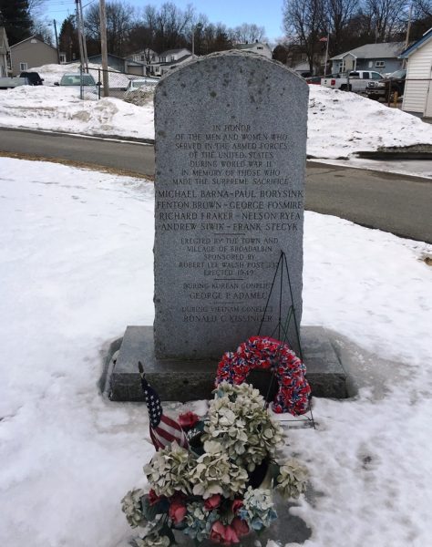 TOWN AND VILLAGE OF BROADALBIN WAR VETERANS MEMORIAL