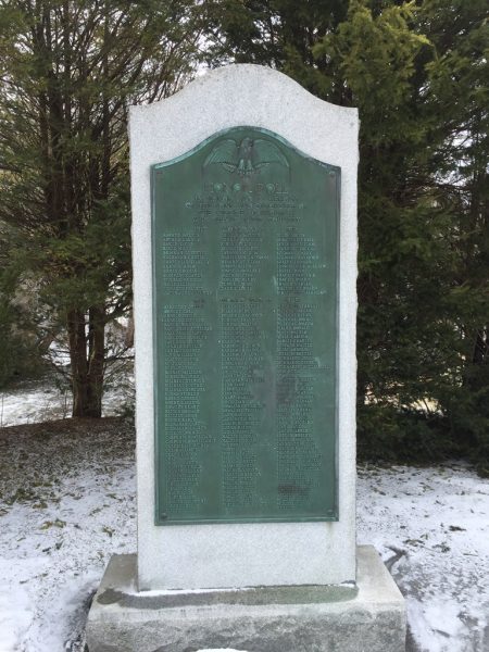 VILLAGE OF HAGAMAN WORLD WAR I AND WORLD WAR II MEMORIAL