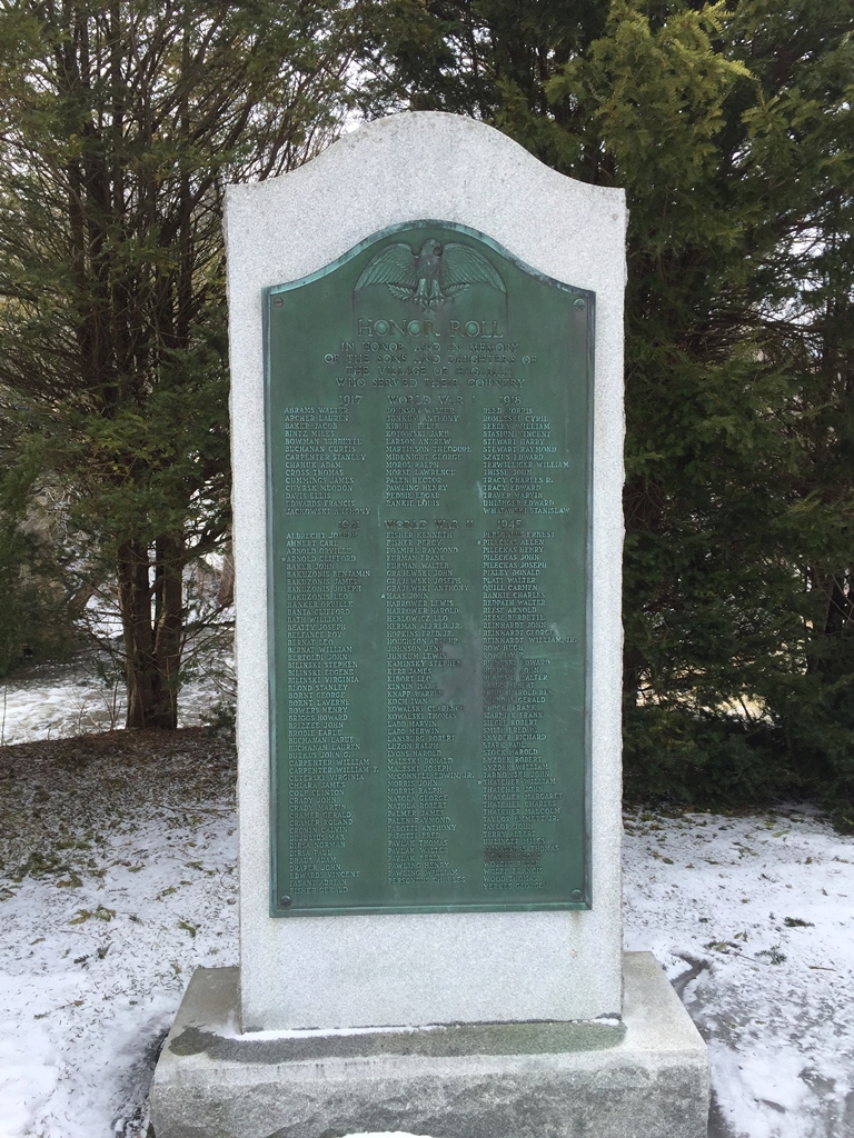VILLAGE OF HAGAMAN WORLD WAR I AND WORLD WAR II MEMORIAL