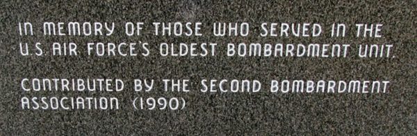 2ND BOMB GROUP (H) WAR MEMORIAL STONE B