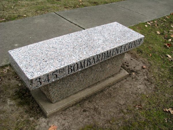 345TH BOMBARDMENT GROUP WAR MEMORIAL BENCH