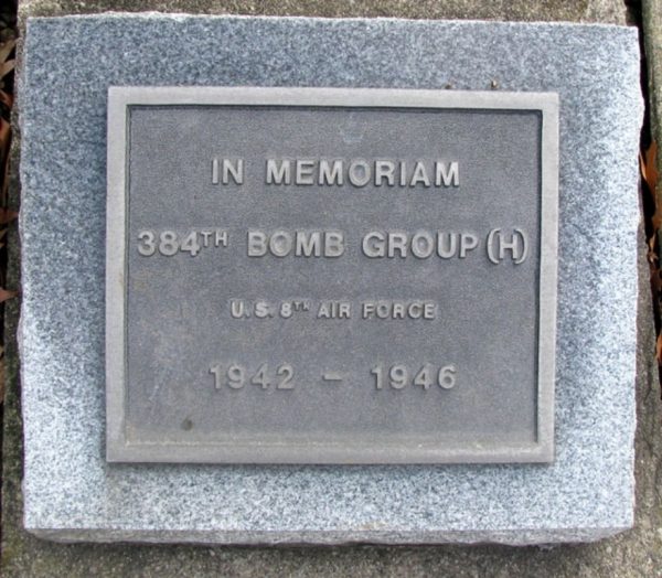384TH BOMB GROUP (H) WAR MEMORIAL PLAQUE