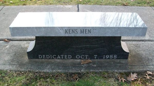 43RD BOMBARDMENT GROUP WAR MEMORIAL BENCH BACK