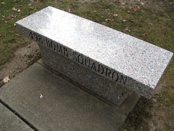 498TH BOMBARDMENT SQUADRON WAR MEMORIAL BENCH