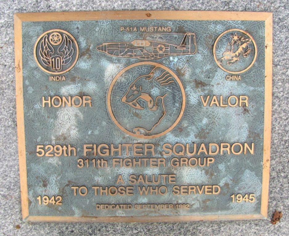 529TH FIGHTER SQUADRON WAR MEMORIAL PLAQUE