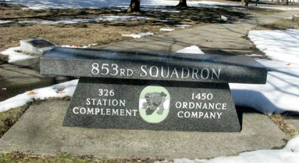 853RD SQUADRON WAR MEMORIAL BENCH