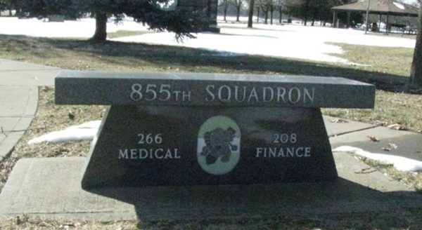 855TH SQUADRON WAR MEMORIAL BENCH
