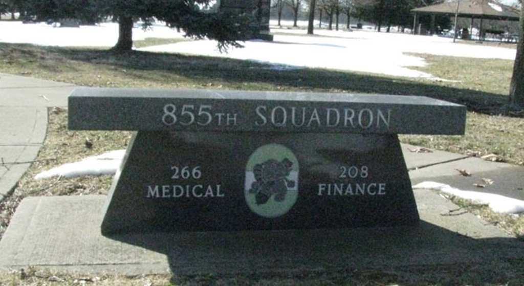 855TH SQUADRON WAR MEMORIAL BENCH