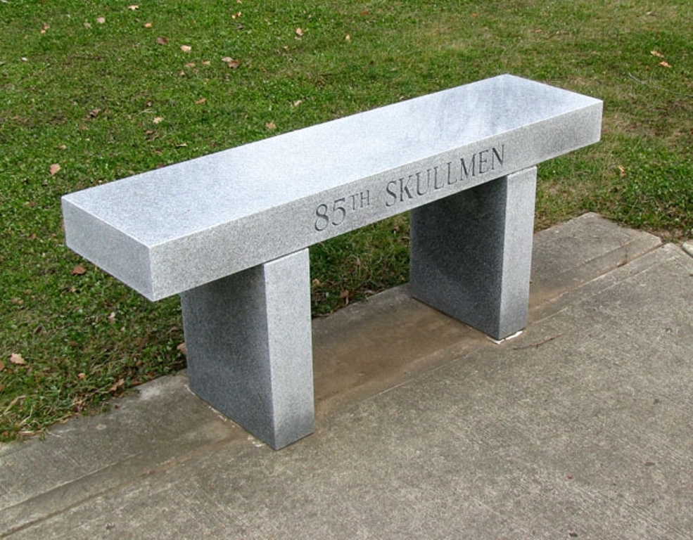 85TH SKULLMEN BENCH WAR MEMORIAL BENCH