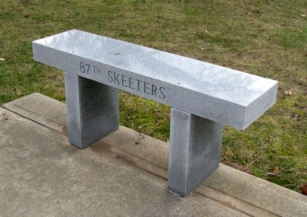 87TH SKEETERS WAR MEMORIAL BENCH
