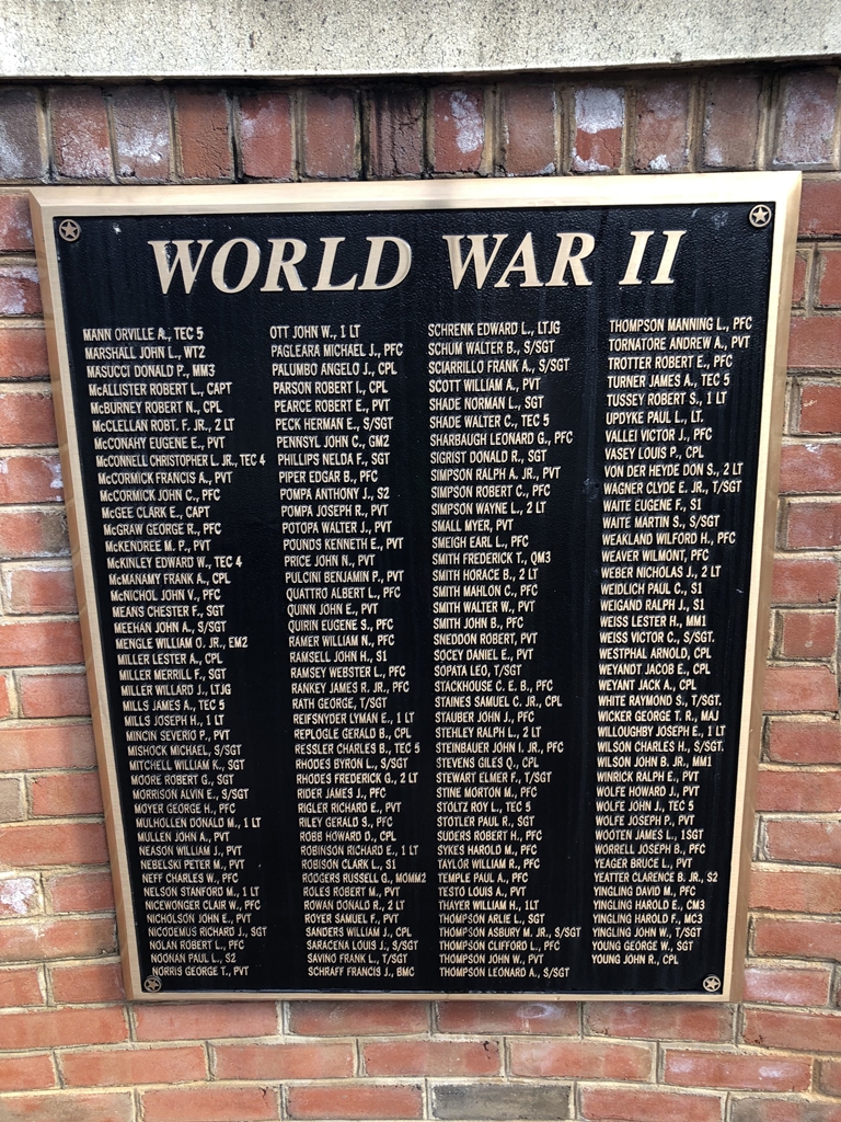 ALTOONA ULTIMATE PRICE WAR MEMORIAL PLAQUE D
