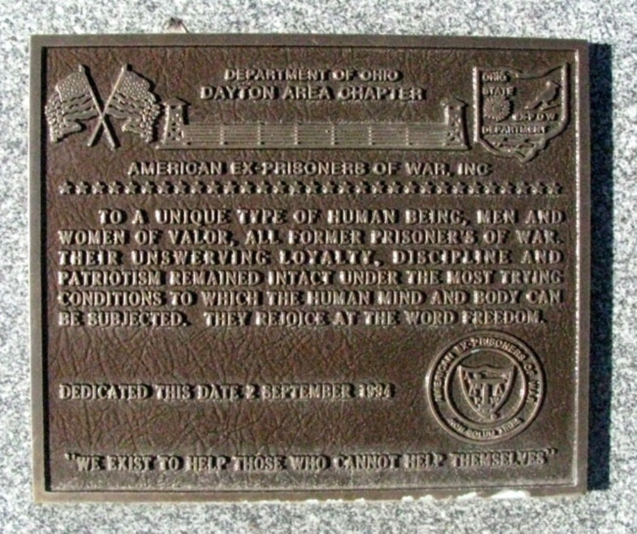 AMERICAN EX-PRISONERS OF WAR, INC WAR MEMORIAL PLAQUE