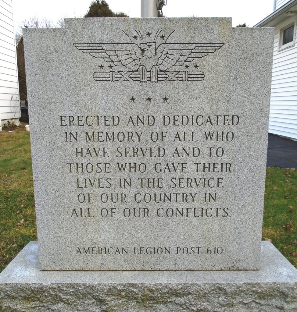 AMERICAN LEGION POST 610 WAR MEMORIAL