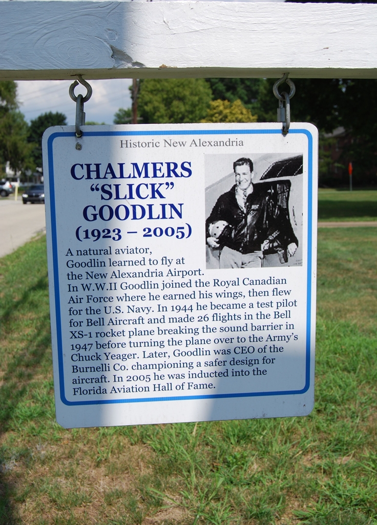 CHALMERS “SLICK” GOODLIN MEMORIAL PLAQUE