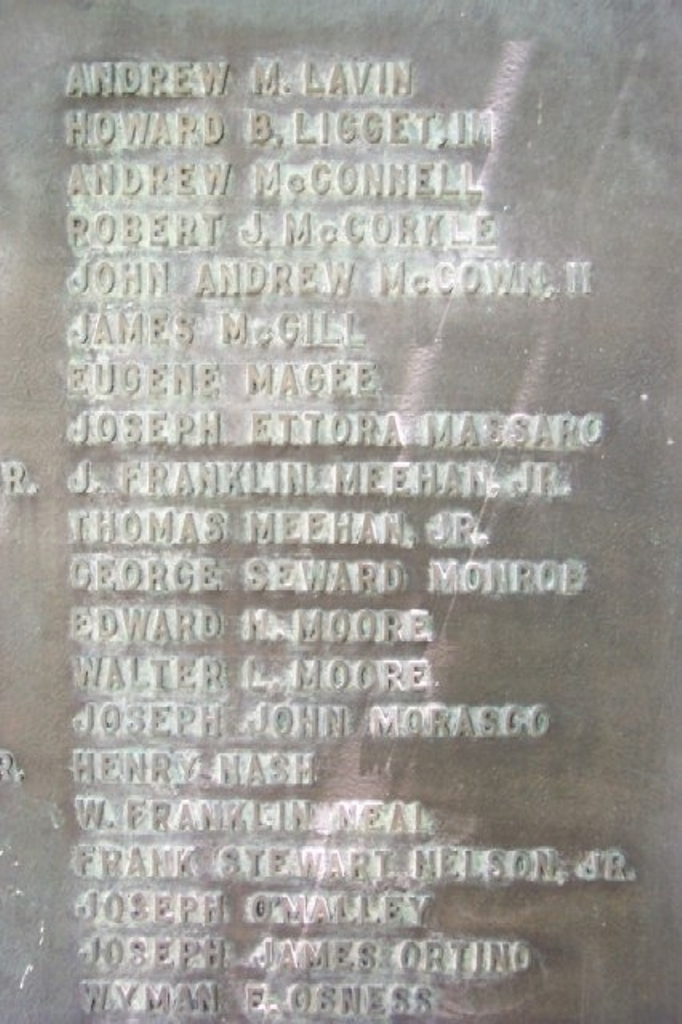 CHESTNUT HILL AND MT. AIRY WORLD WAR II MEMORIAL PLAQUE E