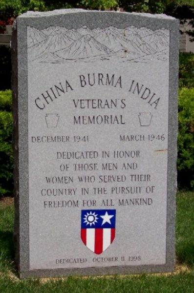 CHINA BURMA INDIA VETERAN’S MEMORIAL