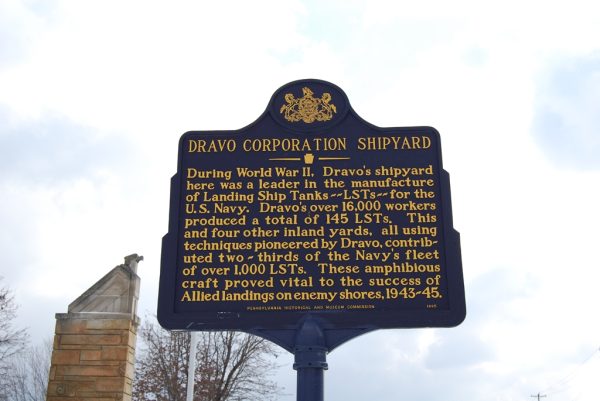 DRAVO CORPORATION SHIPYARD WAR MEMORIAL MARKER
