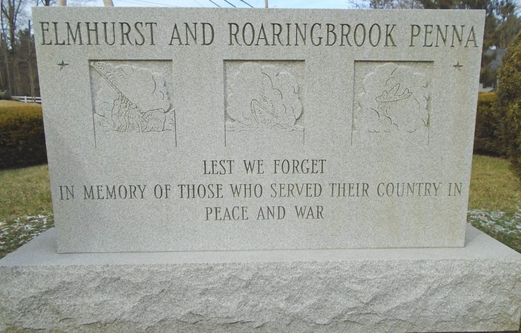 ELMHURST AND ROARINGBROOK PENNA VETERANS MEMORIAL