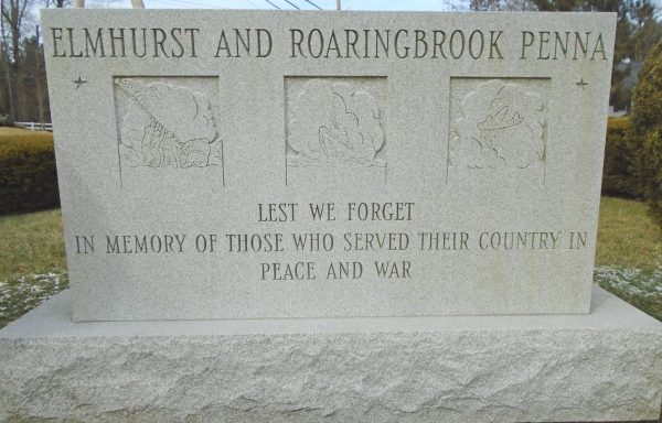 ELMHURST AND ROARINGBROOK PENNA VETERANS MEMORIAL