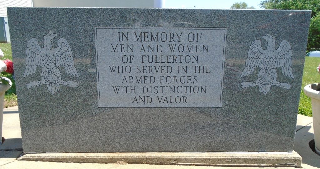 FULLERTON ARMED FORCES WAR MEMORIAL