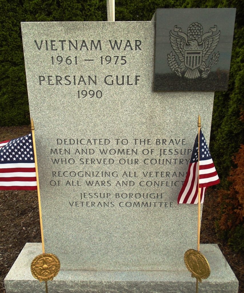 JESSUP BOROUGH VIETNAM WAR AND PERSIAN GULF MEMORIAL