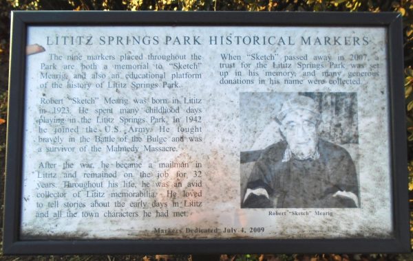 LITITZ SPRINGS PARK HISTORICAL MARKERS