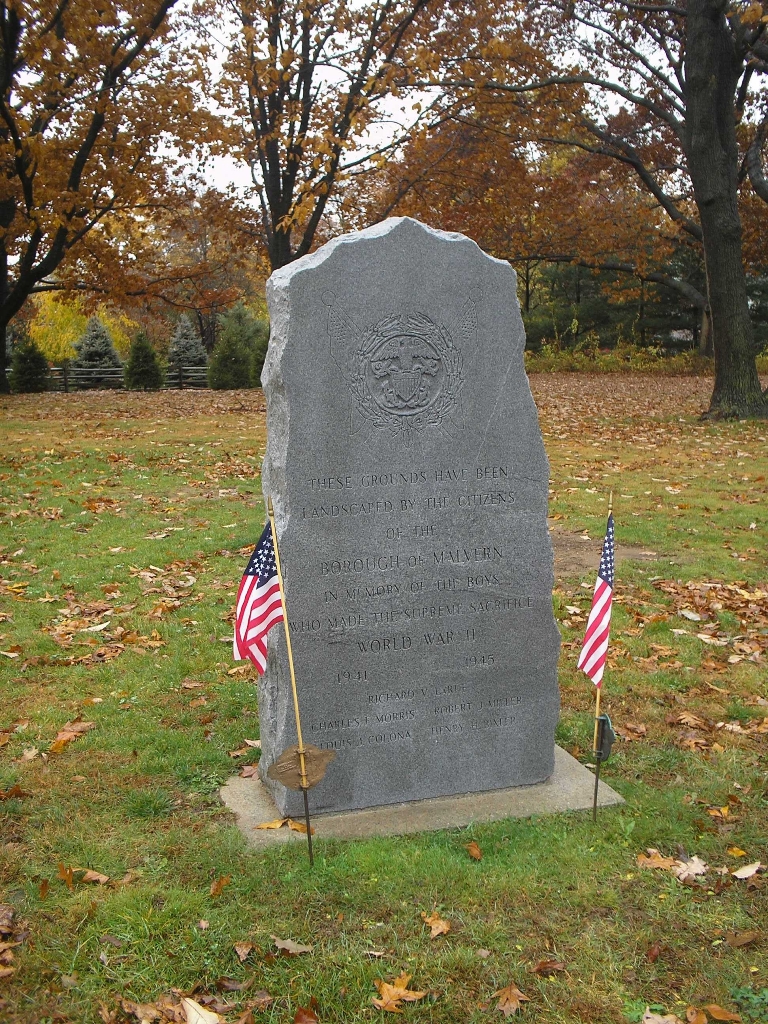 MALVERN WORLD WAR II MEMORIAL