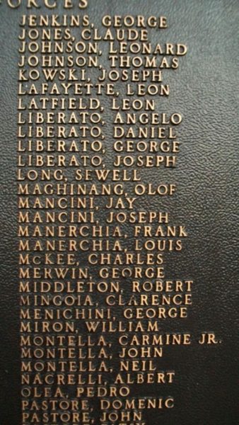 MARCUS HOOK FIRST WARD VETERANS MEMORIAL PLAQUE C