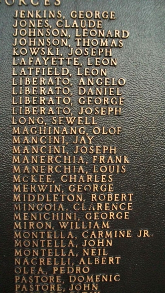 MARCUS HOOK FIRST WARD VETERANS MEMORIAL PLAQUE C