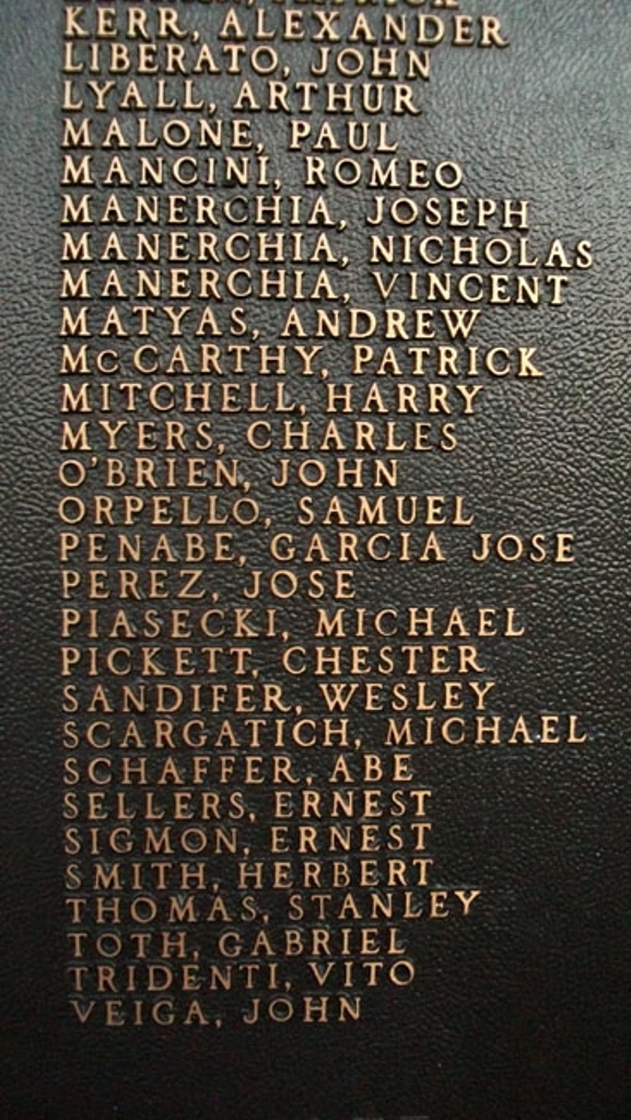 MARCUS HOOK FIRST WARD VETERANS MEMORIAL PLAQUE G