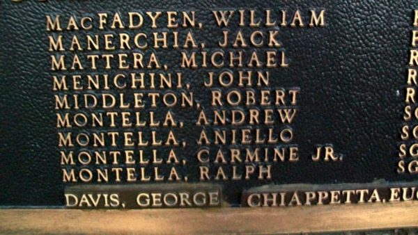 MARCUS HOOK FIRST WARD VETERANS MEMORIAL PLAQUE I