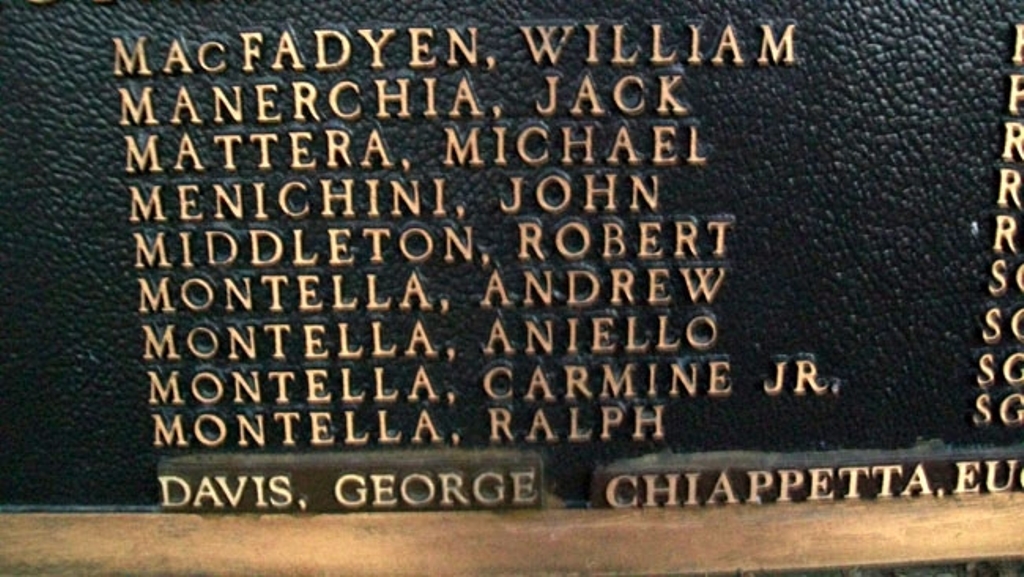 MARCUS HOOK FIRST WARD VETERANS MEMORIAL PLAQUE I