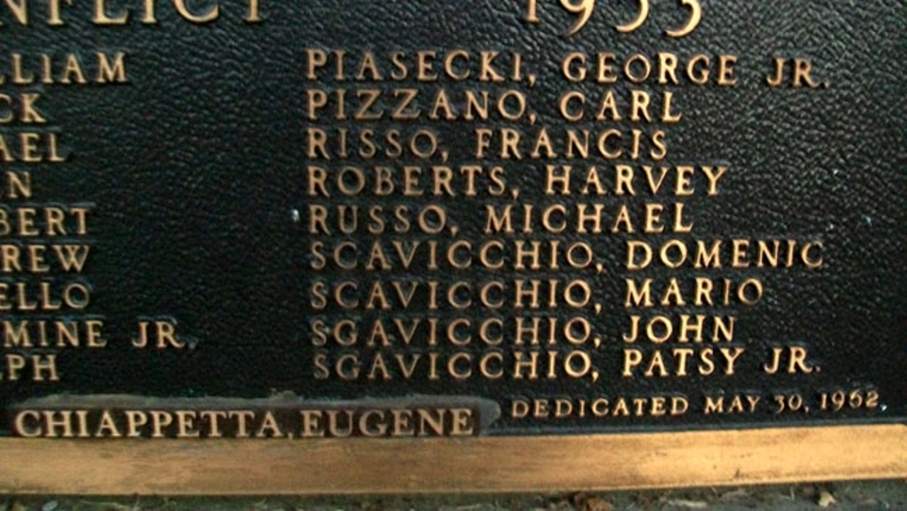 MARCUS HOOK FIRST WARD VETERANS MEMORIAL PLAQUE J