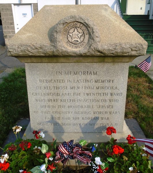 MINOOKA, GREENWOOD AND THE TWENTIETH WARD WAR MEMORIAL