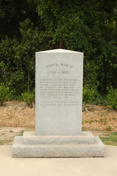 NORTH AUGUSTA WORLD WAR II MEMORIAL