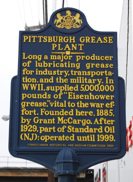 PITTSBURGH GREASE PLANT MEMORIAL MARKER