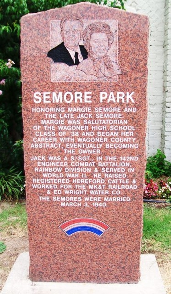 SEMORE PARK MEMORIAL DEDICATION STONE