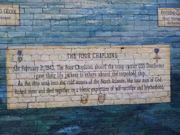 THE FOUR CHAPLAINS WAR MEMORIAL MURAL DEDICATION