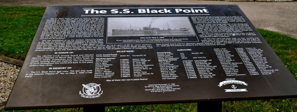 THE S.S. BLACK POINT WAR MEMORIAL PLAQUE