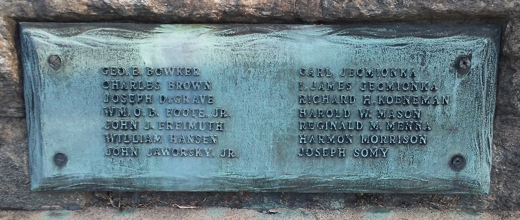 TINICUM WAR MEMORIAL PLAQUE E