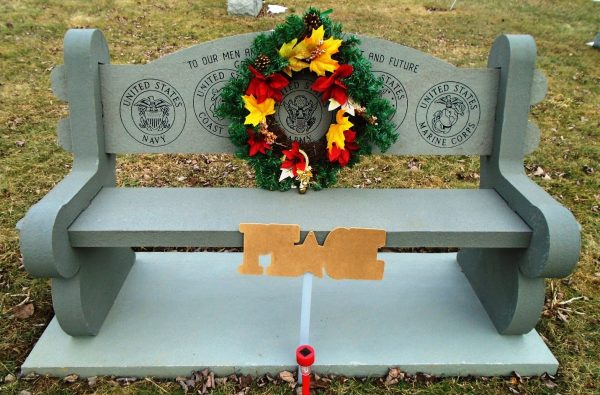TUNKHANNOCK ARMED FORCES MEMORIAL BENCH