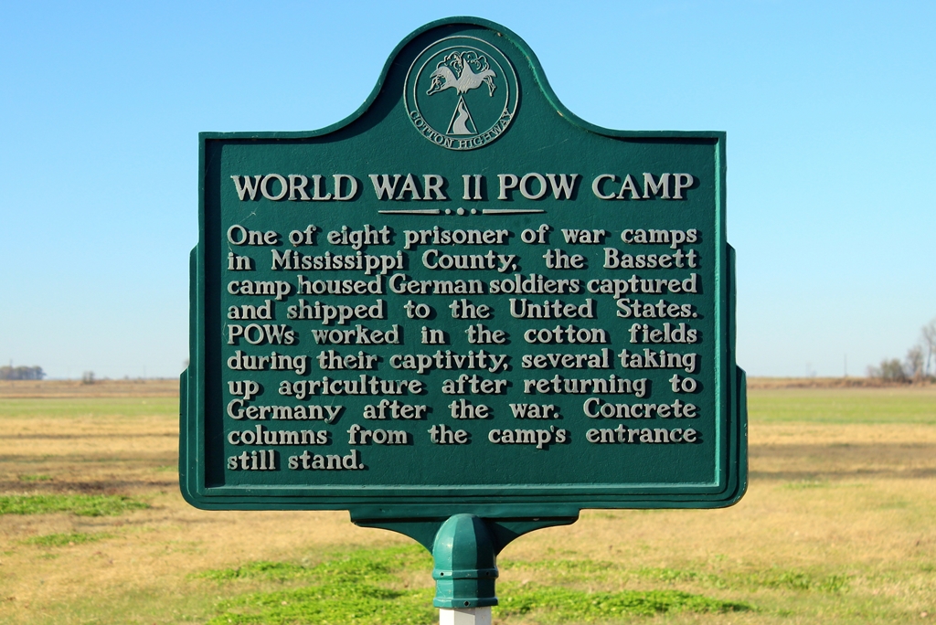 WORLD WAR II POW CAMP MEMORIAL MARKER FRONT