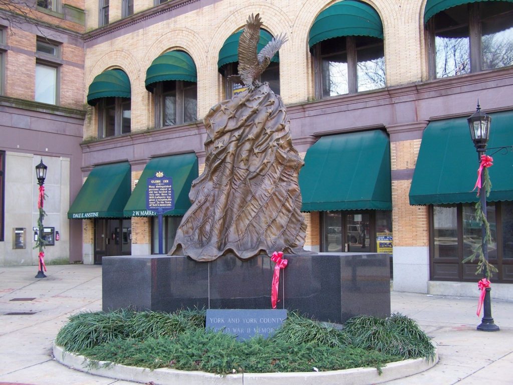 YORK AND YORK COUNTY WORLD WAR II MEMORIAL FRONT