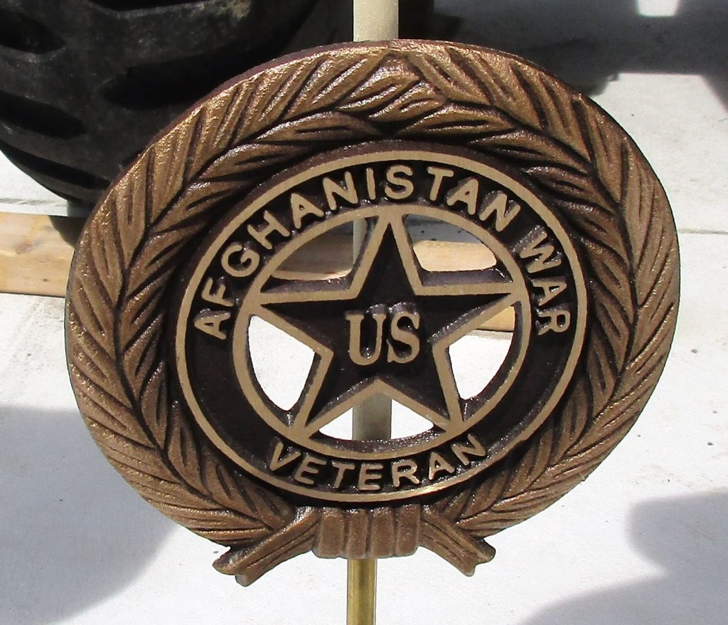 AFGHANISTAN WAR VETERAN MEMORIAL MEDALLION