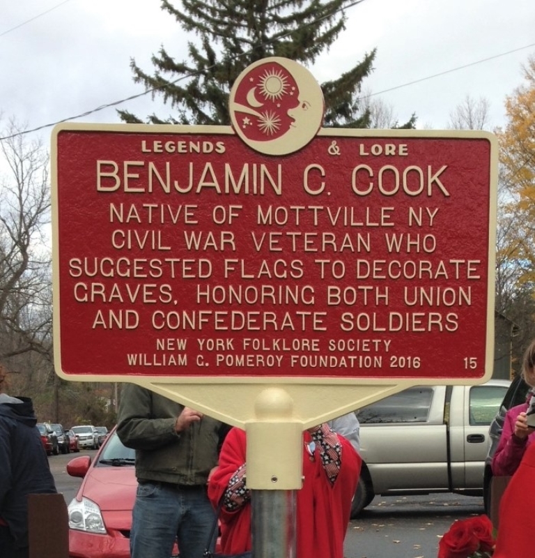 BENJAMIN C. COOK MEMORIAL MARKER
