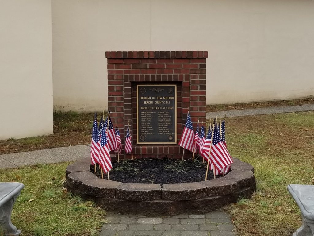 BOROUGH OF NEW MILFORD HONORED DECEASED VETERANS MEMORIAL
